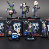 Clown Heath Ledger Hand-Made Car Decoration Model Batman The Dark Knight Joker Doll Q Version DC Peripheral