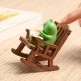 27june Frog Cute Graduation Cure Small Ornaments Office Station Emotional Stability Table Decoration Birthday Decompression Gift