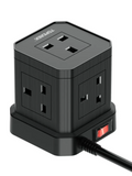 Cube Extension Lead with USB Slots