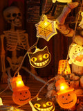 Halloween Pumpkin Lamp Toy Skull Small Lighting Chain Decorations Bar Mall Event Scene Setting Props Ornaments