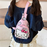 Baby Girl's Outdoor Children's Bag Cute 2024 New Arrival Kid's Messenger Bag Boy's Western Style Chest Bag Cartoon Waist Bag