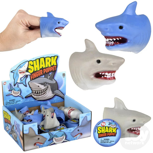 Wholesale Stretchy Shark Finger Puppets - Spark Imaginative Ocean Adventures! (Sold by 2 dozens)