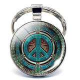 Wholesale Peace Sign Silver Keychains Choose Your Style or Assorted (Cheaper) 2"  (sold by the style or assorted)