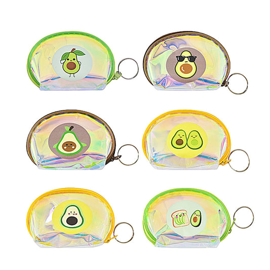 Avocado Printed Coin Purses/Keychains (Sold by dozen=$23.88)