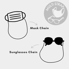 Wood Mask Chains / Glasses Chains (Sold By Dozen=$23.88)