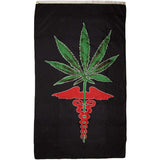 New Premium Quality Pot Leaf Medical Marijuana 3' x 5' Flag (Sold By Piece)