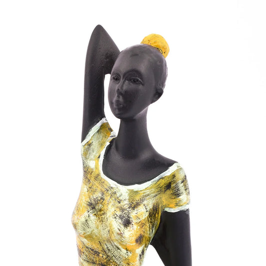 A Lady In The Yoga Pose Polyester Showpiece