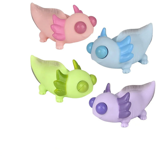 Axolotl Popping Eye Fidget Kids Toys In Bulk- Assorted