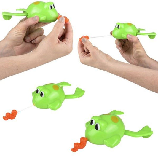 Pull String Floating Frog Bath kids toys In Bulk