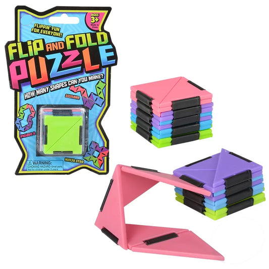 7" Flip and Fold Puzzle Game- {Sold By Dozen= $29.99}