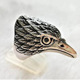 Wholesale Beautiful Design Eagle Head Deluxe Silver Biker Ring  (Sold by the piece)