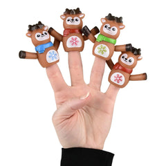 Reindeer Finger Puppet Toys In Bulk- Assorted