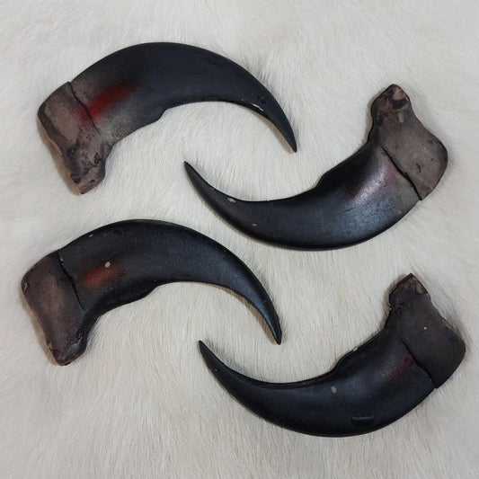Wholesale New 2 Inch Resin Grizzly Bear Claw Replicas (Sold By Dozen)