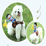 Wholesale Riding Cowboy Funny Halloween Dog Costume for Small Dogs (sold by the piece)