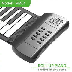 Roll Up Piano Portable Electronic Piano with 61 Key