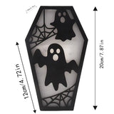 0709BA Halloween Desk Lights Decorative Night Lights Halloween Night Light Coffin Design Halloween Spooky Home Room Decor Night Light