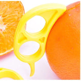 1007GG 6pcs Creative Orange Peeler Lemon Slicer Fruit Stripper Easy Opener Citrus Knife Kitchen Gadget Gadget (Random Color)