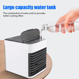 Portable Air Conditioner Humidifier Fan Mini Air Cooler USB Air Conditioning Fans Electric Fan Desktop ice Water Air Cooling fan