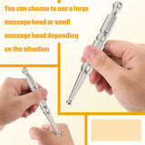 1Pc Stainless Steel Manual Acupuncture Pen Trigger Point Massager Deep Tissue Massage Tool For Body Meridian Pain Relief