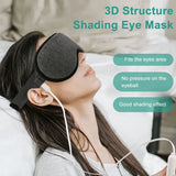 Electric Heated Eye Mask Relieve Fatigue Dilute Dark Circles 3D Warm Therapy Eye Shade Massager Shading Blindfold Sleep Aids