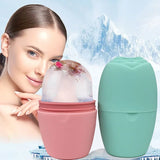 Skin Care Face Lifting Contouring Tool Silicone Ice Cube Trays Ice Globe Ice Balls Face Massager Facial Roller Reduce Acne
