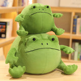 2808TA Cute Pillow Plush Frogs, Creative Toys, Cartoon Shapes, Big-eyed Green Frogs, Children's Comfortable Dolls.