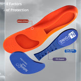 Orthopedic Sports Elasticity Insoles For Shoes Sole Unisex Technology Shock Absorption Breathable Running Insoles