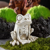 2307BA Frog Halloween Decor Model  Frog Skeleton Sculpture Frog Skeleton Prop Skeleton  For Home Living Room Bedroom Desk Top Party