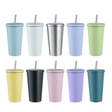 750ml Large Capacity Stainless Steel Straw Cup Double Wall Vacuum Insulated Tumbler Coffee Tea Water Thermos Mug Bottle