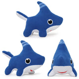 1009TA 28*18CM Shark Dog Stuffed Animals Shark Dog Plush Toy Blue Sawtooth Ocean Animals Plushies for Baby Boys Girls Kid Birthday Gift