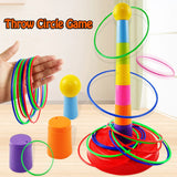 2407TA Children Throw Circle Game Ferrule Stacked Toys Fun Indoor Outdoor Parent-Child Interactive Circle Layers Early Education Gift