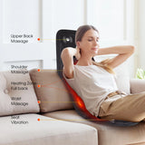 Electric Heating Vibrating Massage Chair Cushion Back Shoulder Massager Mattress Seat Pad Car Office Home Mat Relieve Fatigue