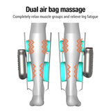 Remote Control Air Pressure Leg Massager Blood Circulation Warm Calf Massager Machine Hot Compress Kneading Foot Leg Massager