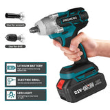 Cordless Electric Impact Wrench Brushless Electric Wrench Hand Drill Socket Power Tool For Makita 21V Battery