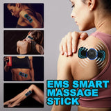Electric EMS Neck Massager Mini Cervical Back Patch Stimulator Massageador Mat Portable Gel Pad Stickers Slim