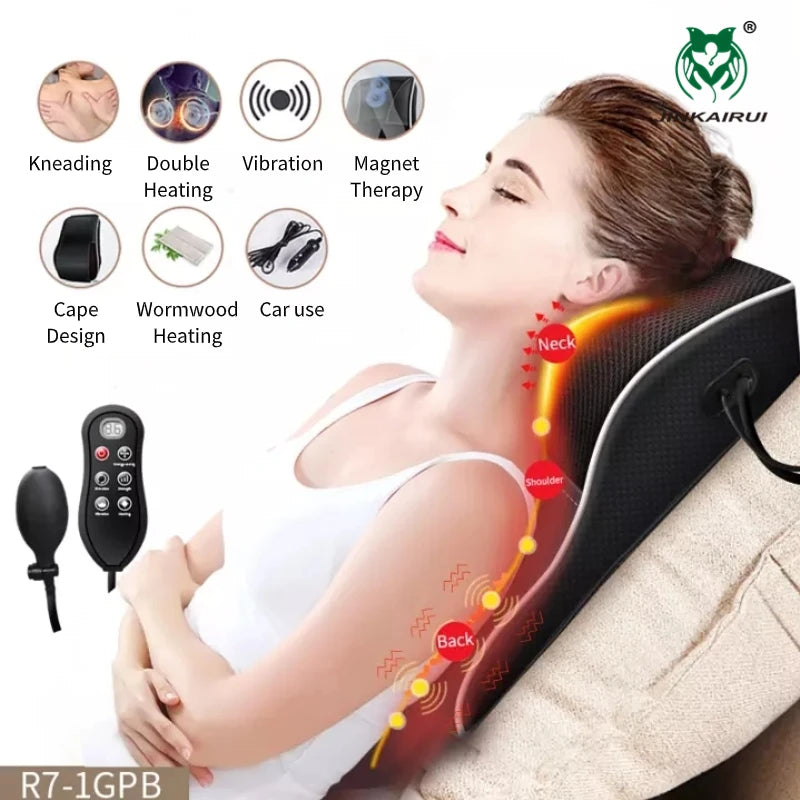 Newest Remote Control Car Home Dual Use Massage Pillow