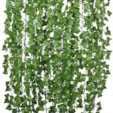 1607BA 1Pcs 210Cm Green Silk Artificial Hanging Christmas Garland Plants Vine Leaves Diy Home Wedding Party Bathroom Garden Decoration