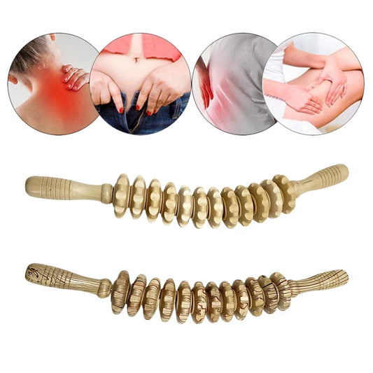 12/9 Wheels Wooden Roller Wood Massage