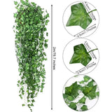 1607BA 1Pcs 210Cm Green Silk Artificial Hanging Christmas Garland Plants Vine Leaves Diy Home Wedding Party Bathroom Garden Decoration