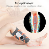 Eletric 360° Air Pressure Calf Massager 3 Modes Airbag Kneading Heated Massage Foot Leg Muscle Blood Circulation Relieve Fatigue