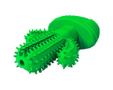 2808GP Dog Cactus Interactive Rubber Chew Toys For Small Large Dogs Tooth Cleaning Toothbrush For Small Large Dogs Treat Dispenser Pet