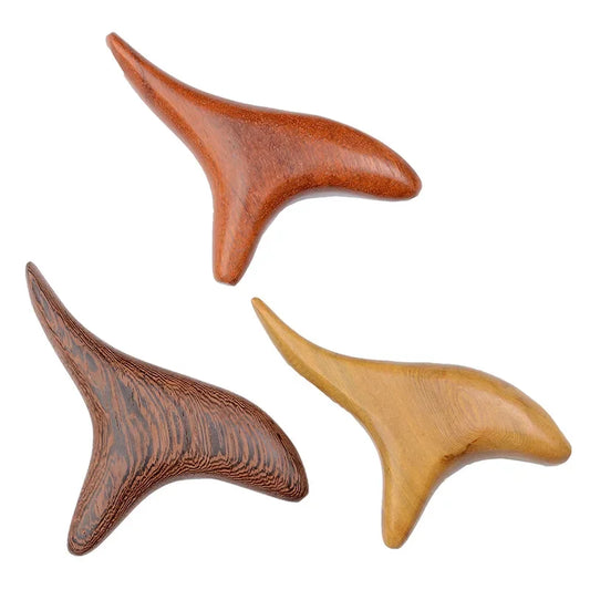 Wooden Triangle Massage Stick