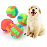 2808GP Glowing Ball Dog Toy Led Puppy Bouncy Chew Dog Ball Molar Toy Pet Color Light Ball Interactive Toys for Cats Small Dogs