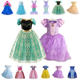 Girls Princess Dress Kids Cinderella Snow White Aurora