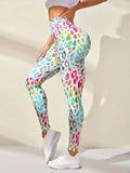 New 3D Print Tie Dye Sports Pants Women Seamless Leggings