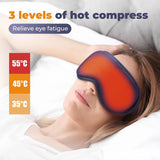 Reusable USB Electric Heated Eyes Mask Hot Compress Warm Therapy Eye Care Massager Relieve Tired Eyes Dry Eyes Sleep Blindfold