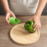 1007GG Slicer Vegetable Cutter Random Pepper Fruit Tools Cooking Device 2pcs Kitchen Seed Remover Creative Corer Cleaning Coring Gadget