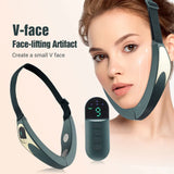 EMS Microcurrent Face Lifting Device Double Chin V Shape Lift Belt High Frequency Vibration Facial Massager Skin Rejuvenation