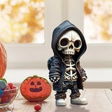 2307BA Halloween Skeleton Figurines Super Cool Resin Hand Statue Halloween Skull Horrible Ornaments for Home Desk Decor Car Display