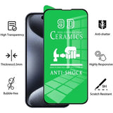 4PCS Clear Ceramic Film For iPhone 15 14 11 13 12 Pro Max 15 14 Plus 13 12 Mini XS Max XR X 8 7 Plus SE 2020 Screen Protector